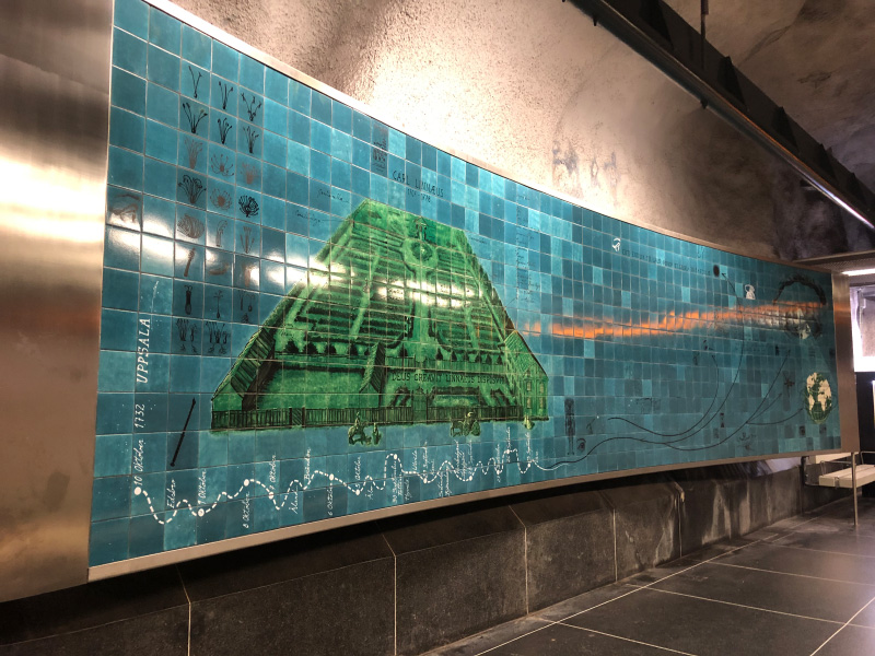 Kunst in der U-Bahn von Stockholm - Universitetet
