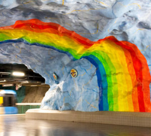 Die Tunnelbana: Kunst in der U-Bahn von Stockholm